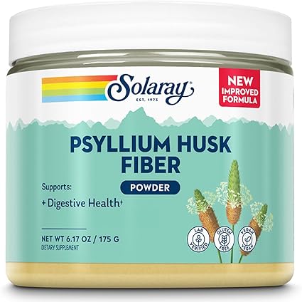 Psyllium Husk Fiber Powder Unflavored by Solaray