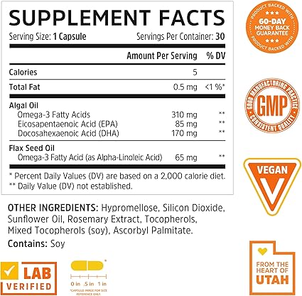 Plant Based Omega Capsules by Zhou