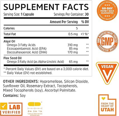 Plant Based Omega Capsules by Zhou