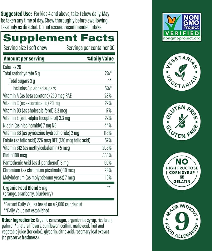 Kids One Daily Multivitamin Grape Soft Chews by MegaFood