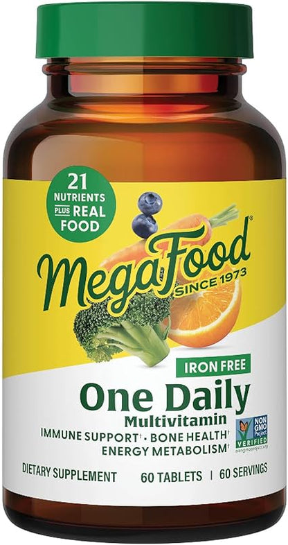 One Daily Iron Free Multivitamin Tablets by MegaFood