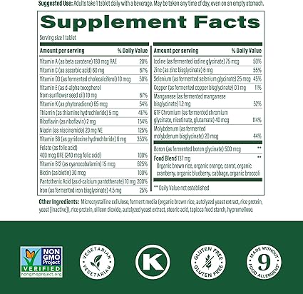 One Daily Multivitamin Tablets by MegaFood