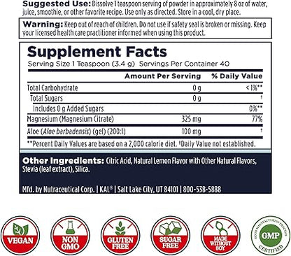 Gut Magnesium Lemon Powder by Kal