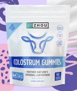 Colostrum Peach Gummies by Zhou