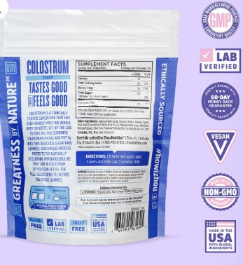 Colostrum Peach Gummies by Zhou