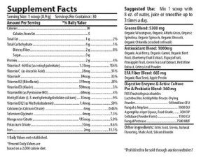 Lean Green Superfood Lemon Lime Powder by Doctor's Blend