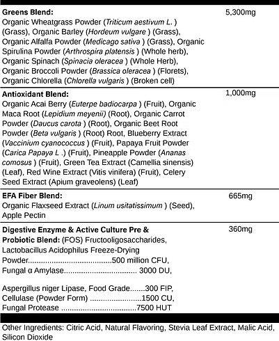 Lean Green Superfood Lemon Lime Powder by Doctor's Blend