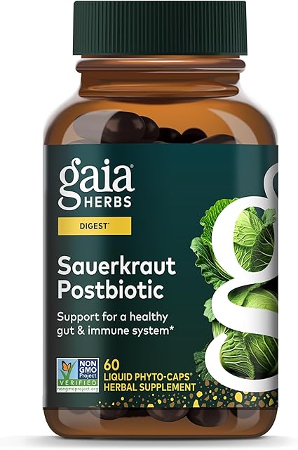 Sauerkraut Postbiotic Capsules by Gaia