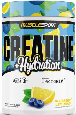 Creatine + Hydration Powder Blueberry Lemonade by Musclesport