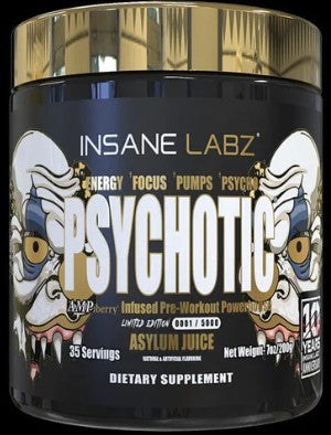 Psychotic Gold PreWorkout Asylum Juice by Insane Labz