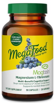 Magtein Magnesium Threonate Capsules by MegaFood