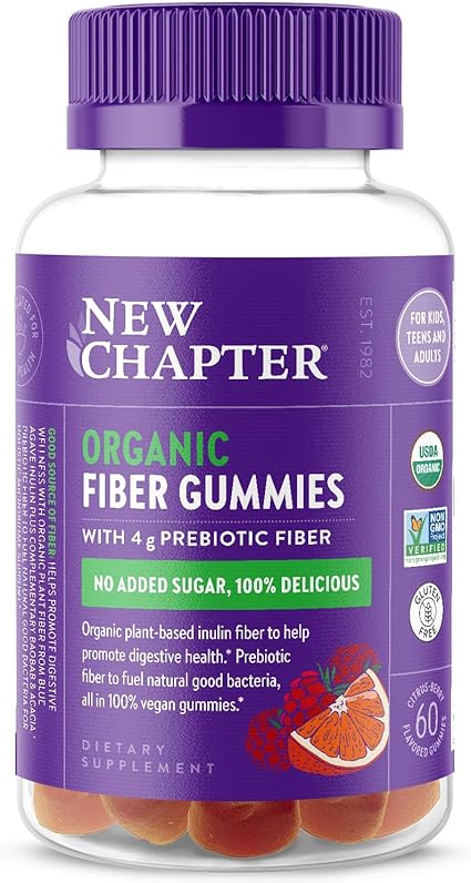 Organic Fiber Citrus Berry Gummies by New Chapter