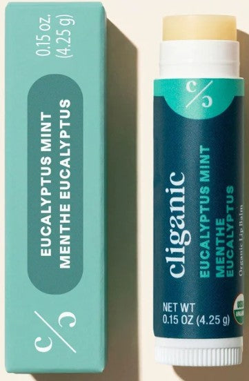 Organic Eucalyptus Mint Lip Balm by Cliganic