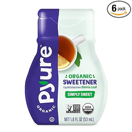 Organic Stevia Liquid Simply Sweet Squeze Bottle by Pyure Organics