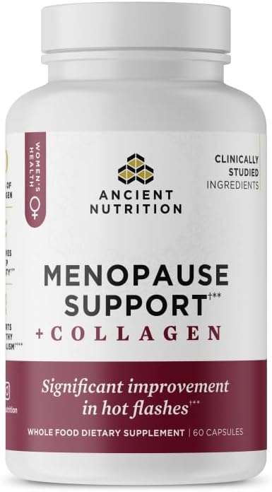 Menopause Support + Collagen Capsules by Ancient Nutrition
