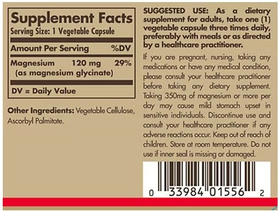 Magnesium Glycinate Capsules by Solgar