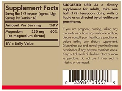 Magnesium Citrate Powder by Solgar