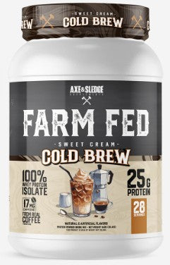 Farm Fed Whey Protein Sweet Cream Cold Brew by Axe & Sledge