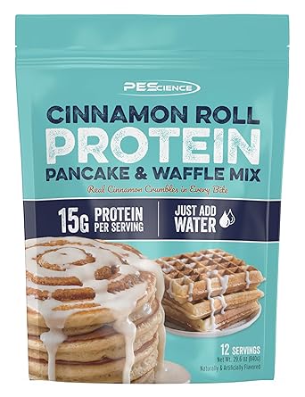 Protein Pancake and Waffle Mix Cinnamon Roll by PEScience