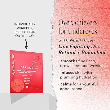 Retinol Line Smoothing Hydro Gel Eye Patches by Derma E