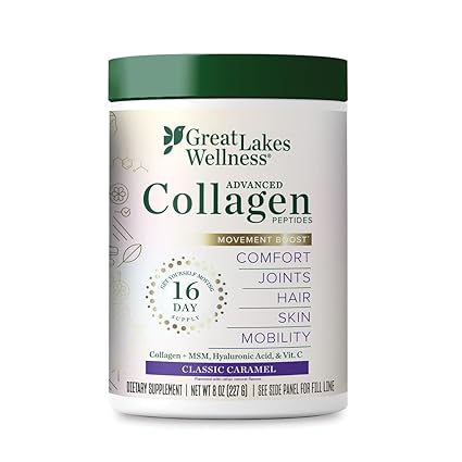 Collagen Peptides Movement Boost Classic Caramel by Great Lakes Wellness