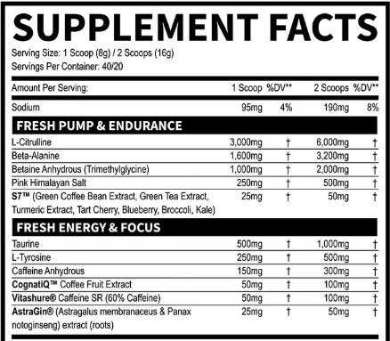 Fresh PreWorkout Mother Pucker by Fresh Supps