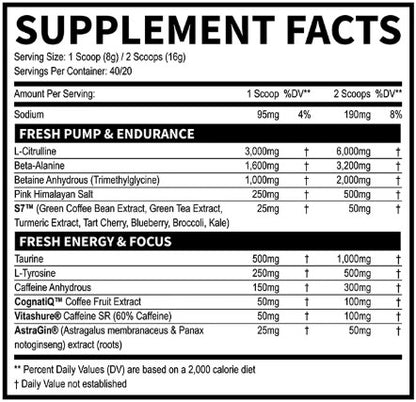 Fresh PreWorkout Miami Vice by Fresh Supps