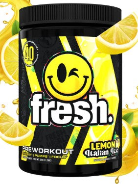 Fresh PreWorkout Lemon Italian Ice by Fresh Supps