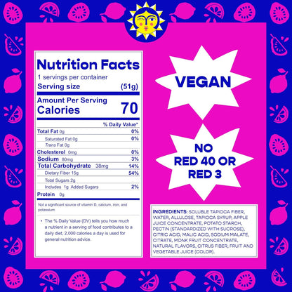 Pomegranate Apricot Gummy Candy by Better Sour