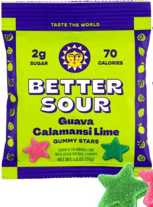 Guava Calamansi Lime Sour Gummy Candy by Better Sour