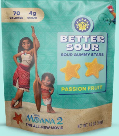 Passion Fruit Gummy Stars Candy by Better Sour