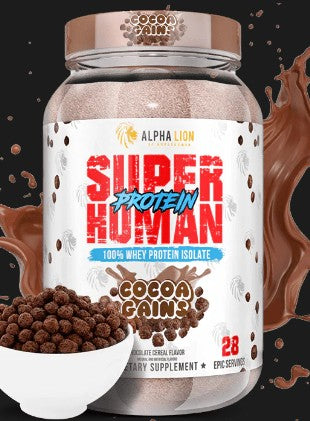 Super Human Whey Isolate Protein Cocoa Gains by Alpha Lion
