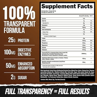 Super Human Whey Isolate Protein Anabolic Cookie Collision by Alpha Lion