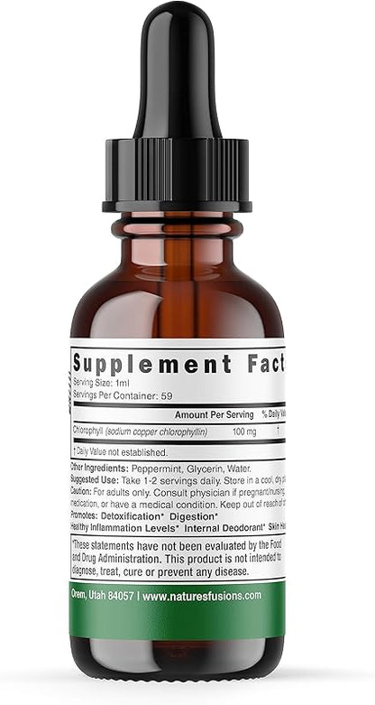 Chlorophyll Peppermint Liquid by Nature's Fusions