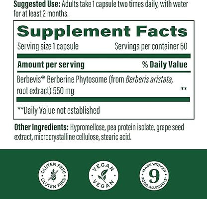 Berberine Phytosome Capsules by MegaFood