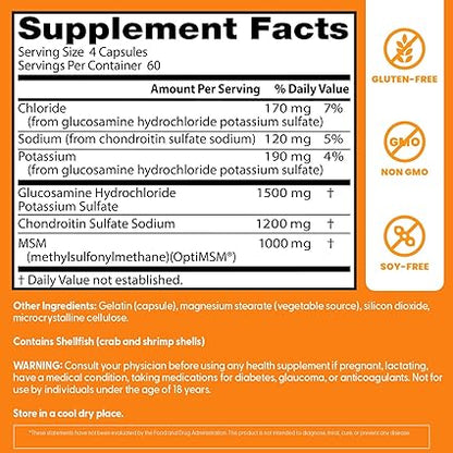 Glucosamine Chondroitin MSM Capsules by Doctor's Best