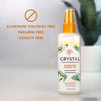 Crystal Spray Deodorant Chamomile & Green Tea by Crystal