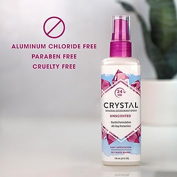Crystal Spray Unscented Deodorant by Crystal