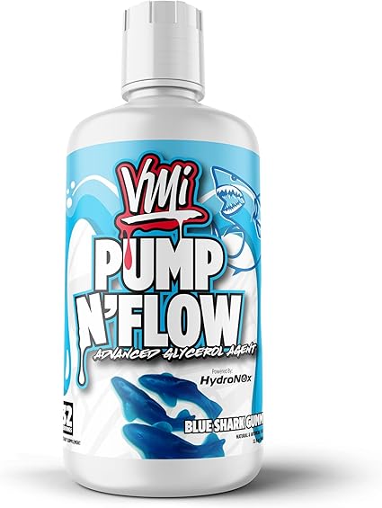 Pump N' Flow Blue Shark Gummy Liquid by VMI Sports