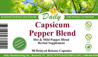 Capsicum Pepper Blend Capsules by Daily Manufacturing