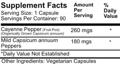 Capsicum Pepper Blend Capsules by Daily Manufacturing