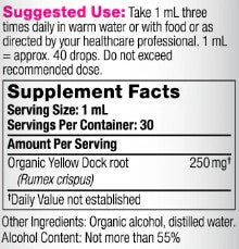 Organic Yellow Dock Extract by Wild Harvest