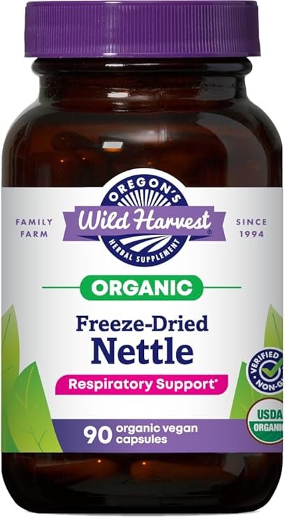 Organic Nettle Vegan Capsules by Wild Harvest