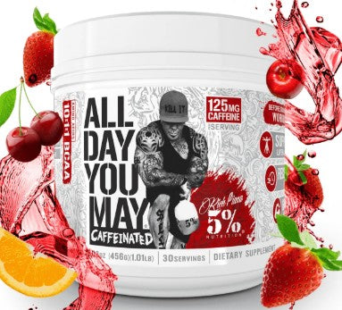 All Day You May Caffeinated BCAA Fruit Punch by 5% Nutrition