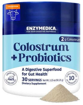 Colostrum + Probiotics Unflavored Powder by Enzymedica