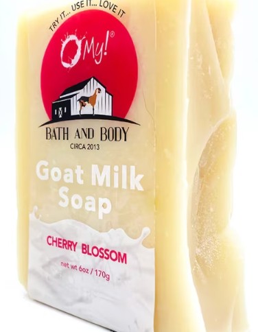 Goat Milk Cherry Blossom Bar Soap by O My!