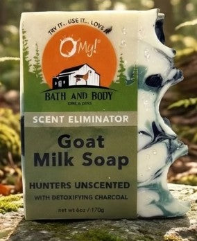 Scent Eliminator Goat Milk Bar Soap for Hunters by O my!