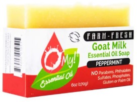 Goat Milk Peppermint Bar Soap by O My!