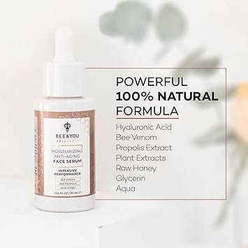 Moisturizing Anti-Aging Face Serum with Bee Venom by Bee & You
