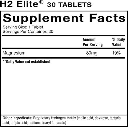 H2 Elite Hydrogen Tablets by Quick Silver Scientific